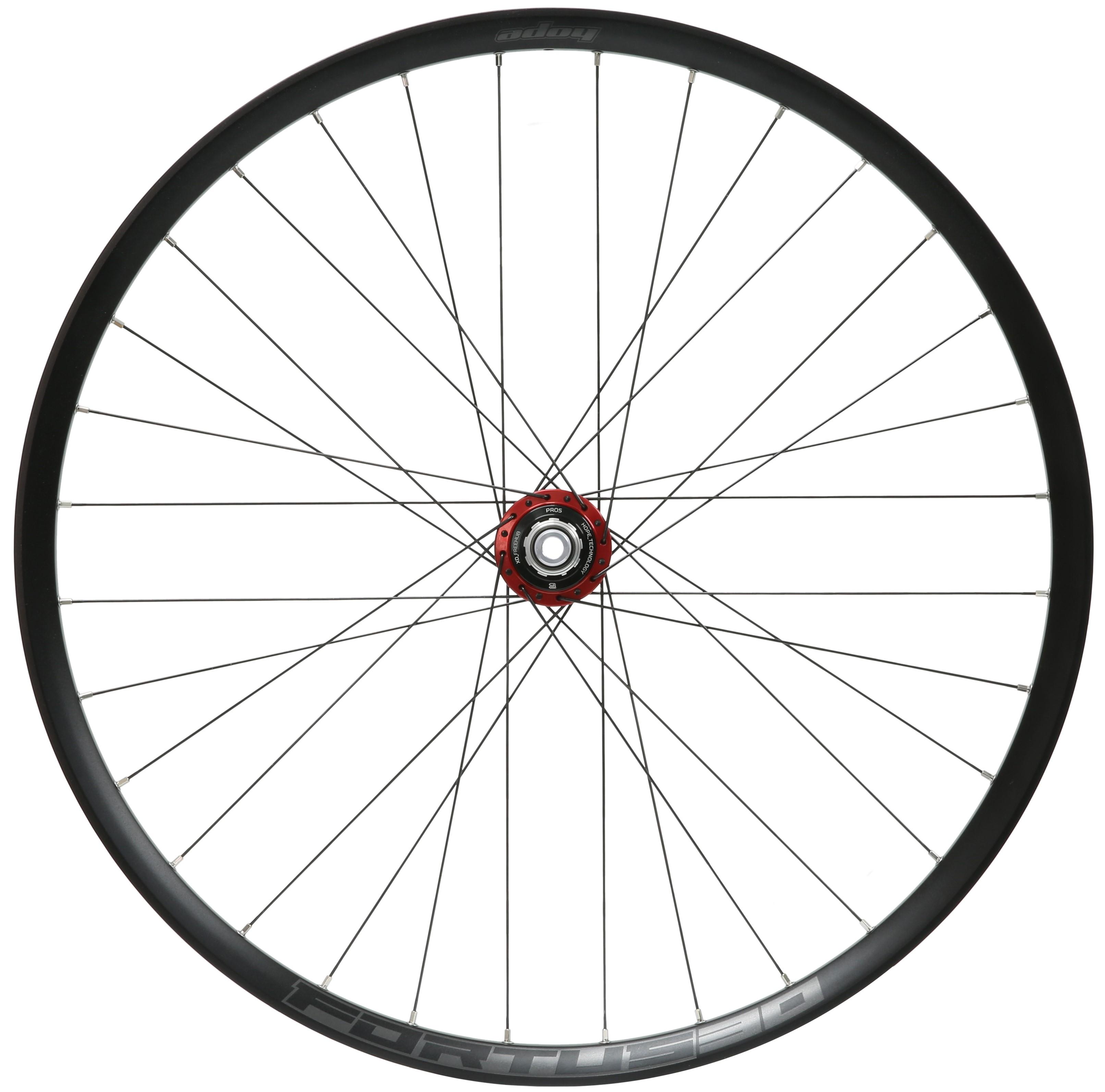 Hope Fortus 30 Pro 5 Rear Wheel (6 Bolt)  Black/red