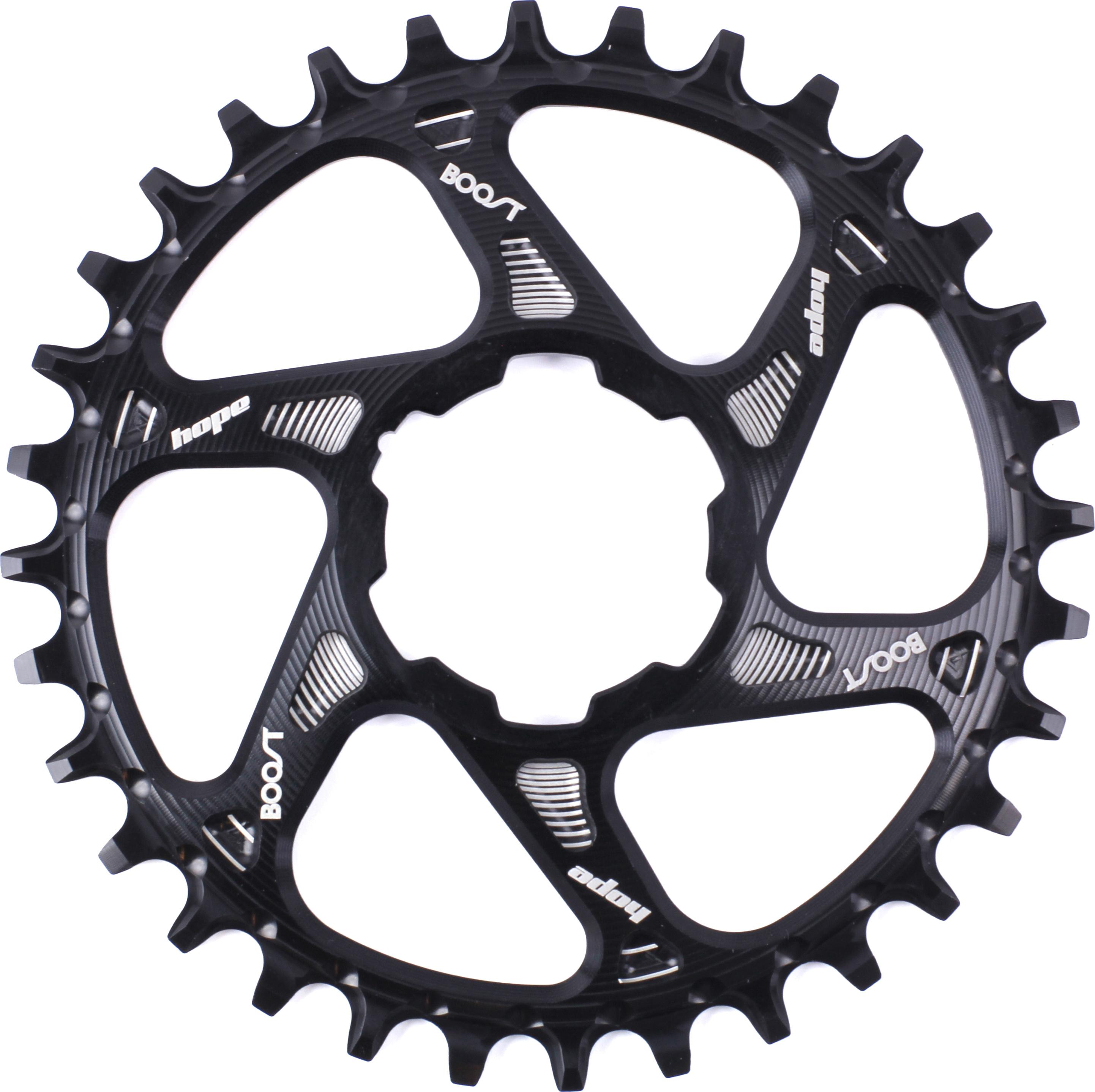 Hope Spiderless Retainer Ring Boost Chainring  Black