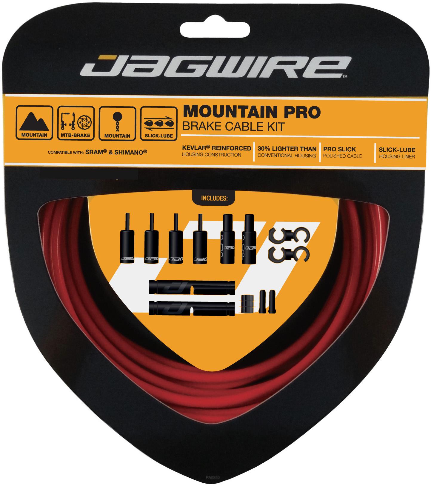 Jagwire Mountain Pro Mtb Brake Cable Kit  Red