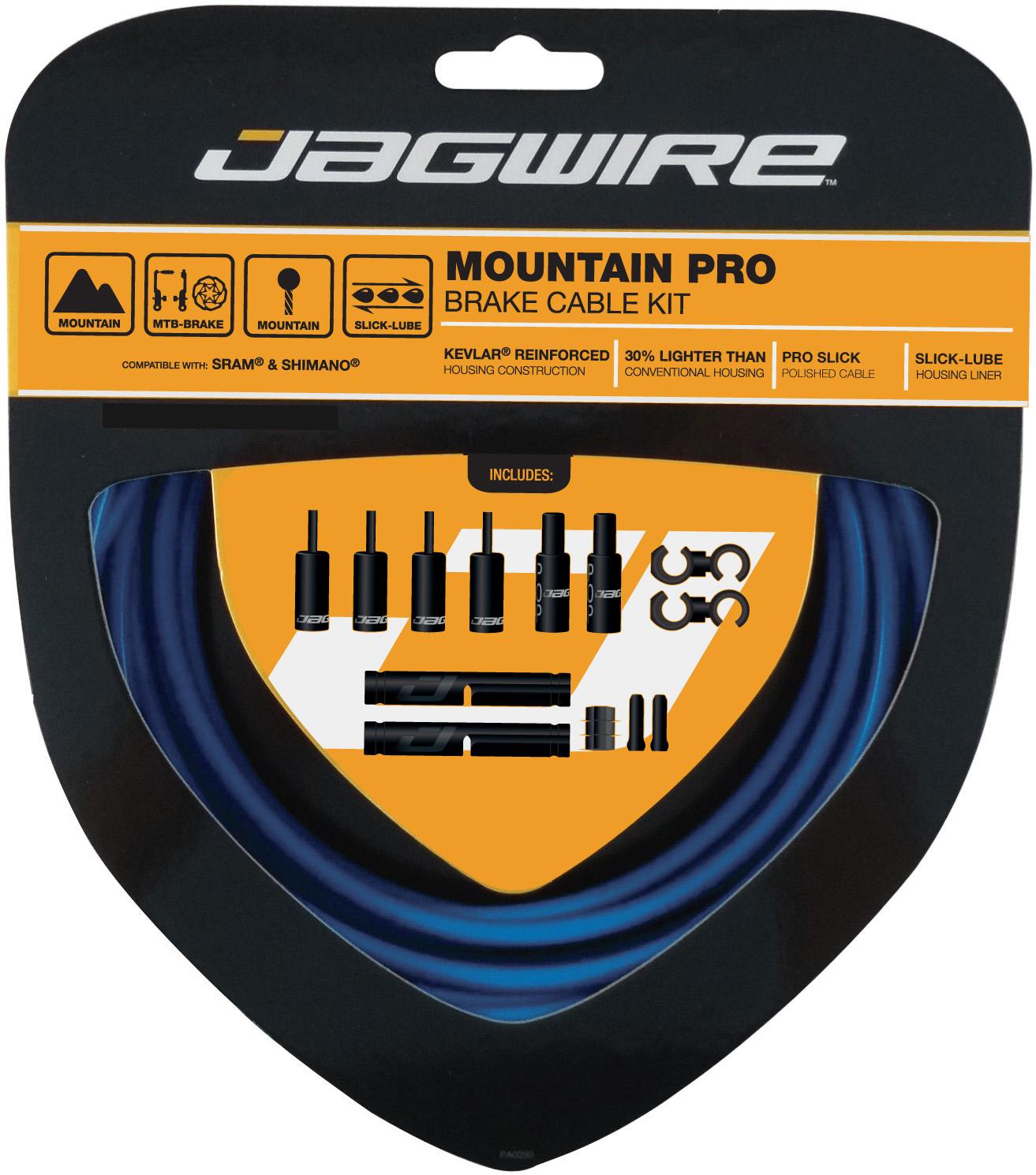 Jagwire Mountain Pro Mtb Brake Cable Kit  Sid Blue