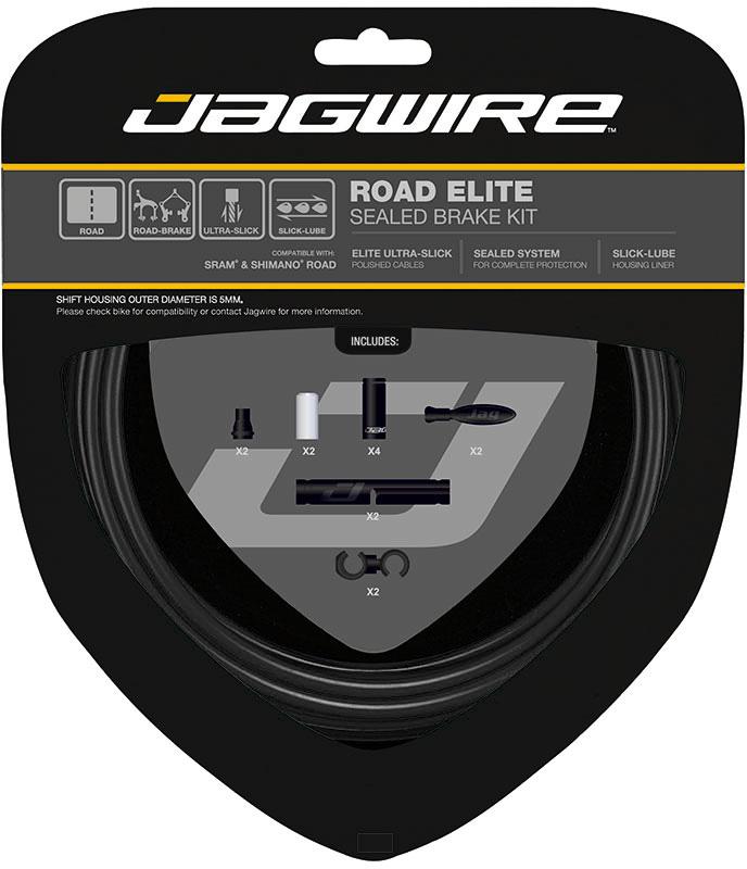 Jagwire Road Elite Sealed Brake Cable  Kit  Black