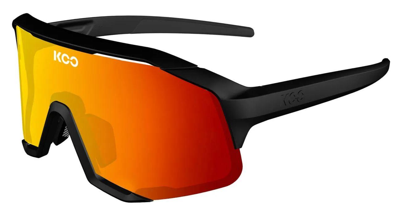 Koo Demos Sunglasses ( Red Mirror Lens)  Black/red
