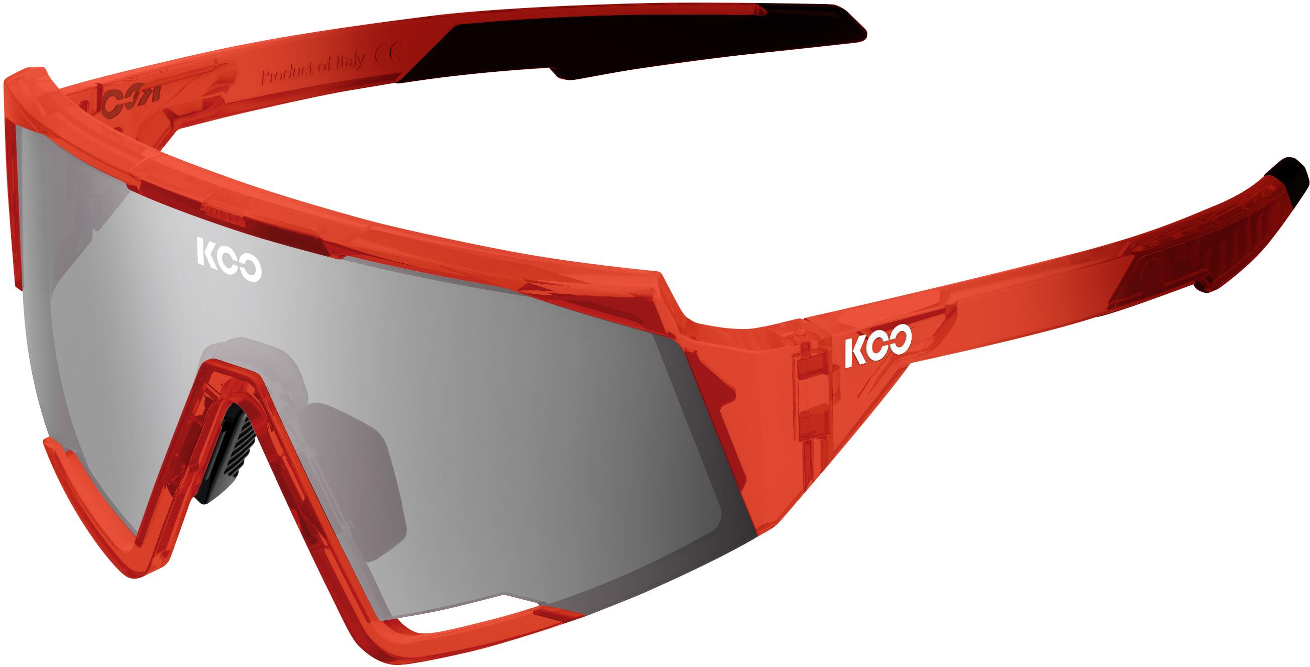 Koo Spectro Luce Capsule Sunglasses (smoke Mirror Lens)  Red Glass Smoke