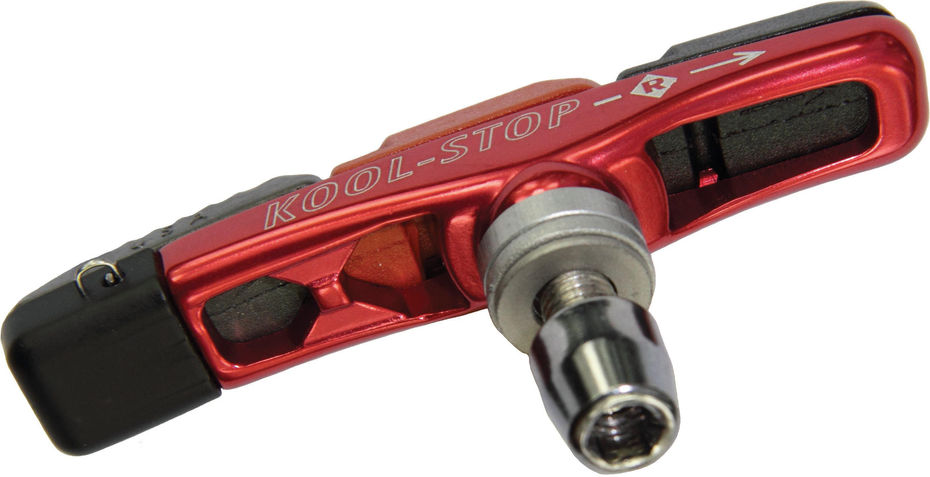 Kool Stop H4 502 Tectonic V-brake Pads  Red/black