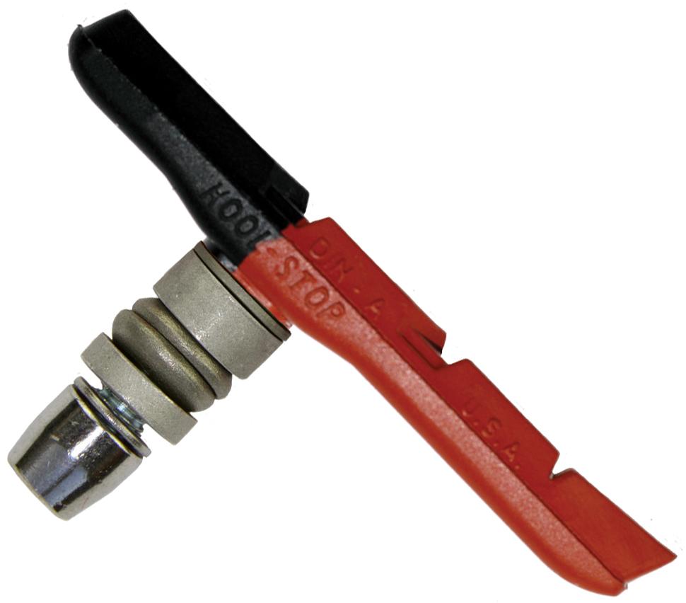 Kool Stop Thinline Threaded Dual V-brake Blocks  Red/black