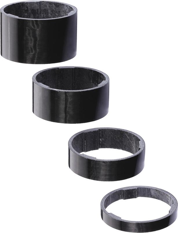 Bbb Ultra Space Carbon Headset Spacer Kit  Black