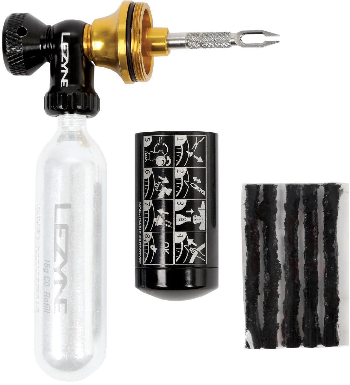 Lezyne Tubeless Co2 Blaster Repair Kit  Black/gold