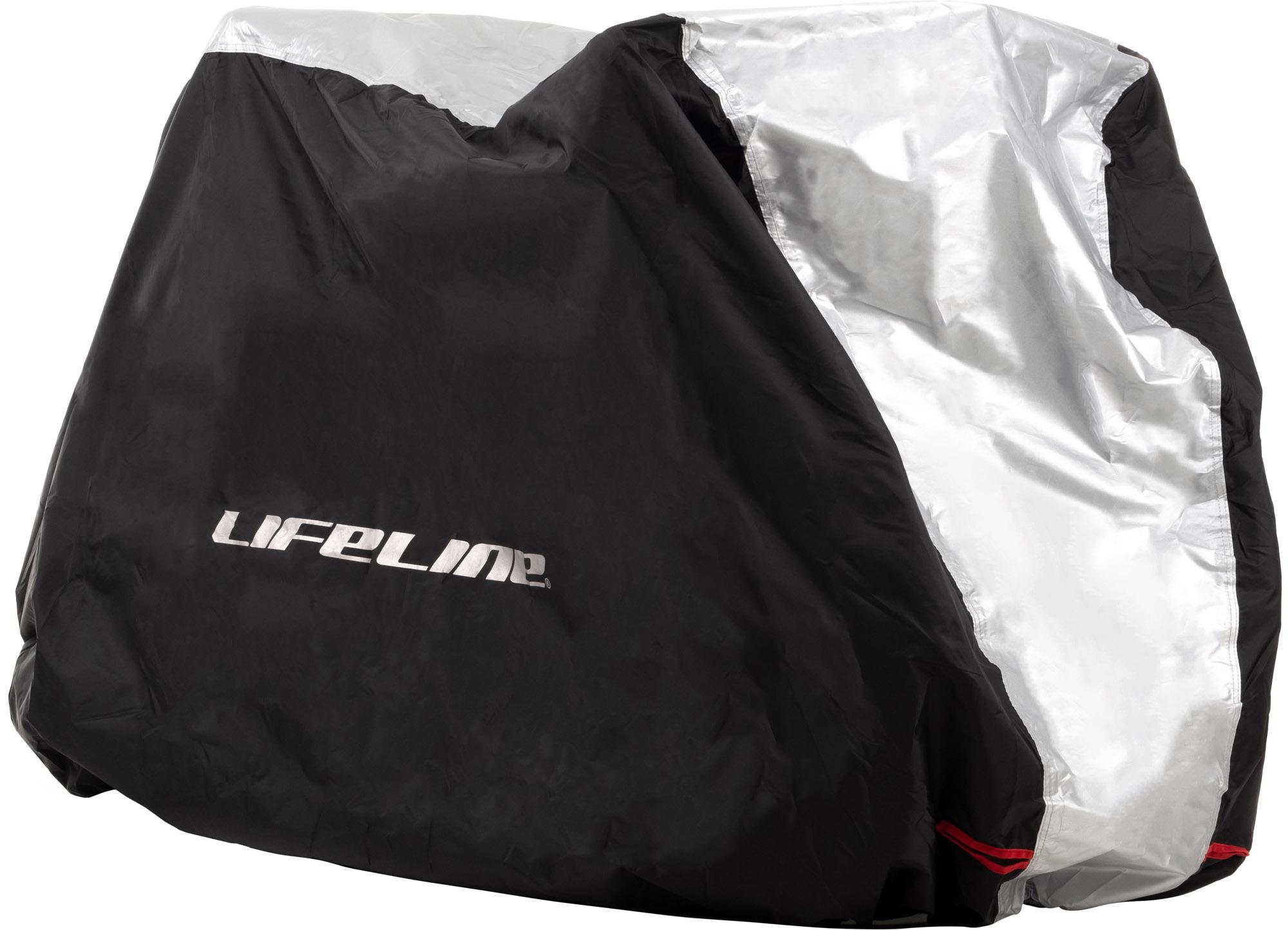 Lifeline Waterproof Double Bike Cover  Black