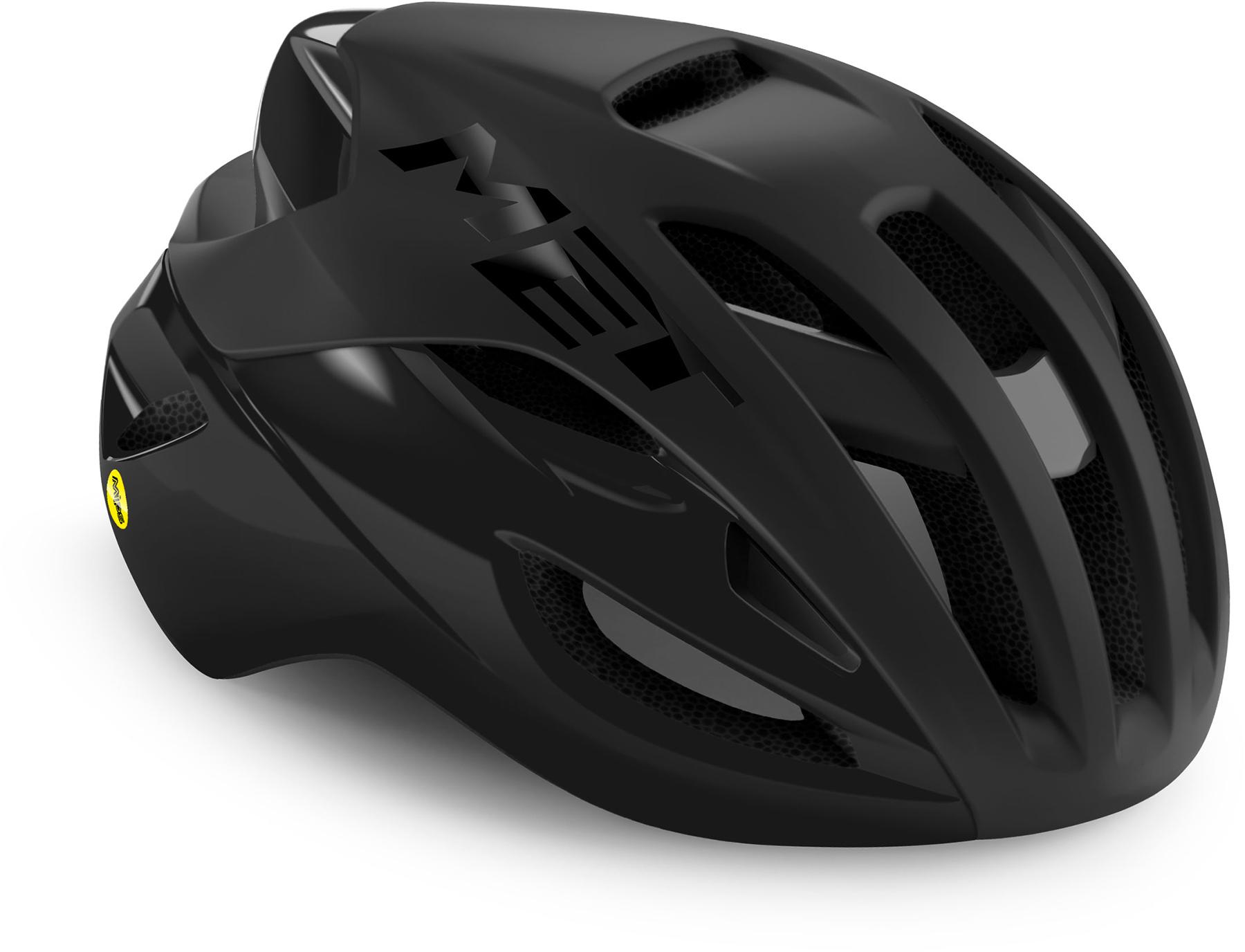 Met Rivale (mips) Road Helmet  Black/matte Glossy