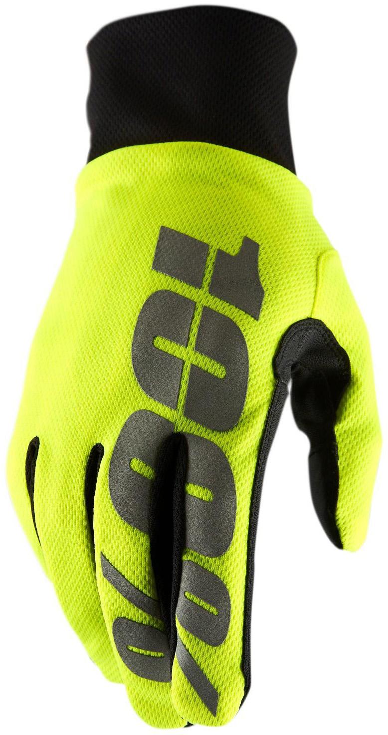 100% Hydromatic Waterproof Glove Ss22  Neon Yellow