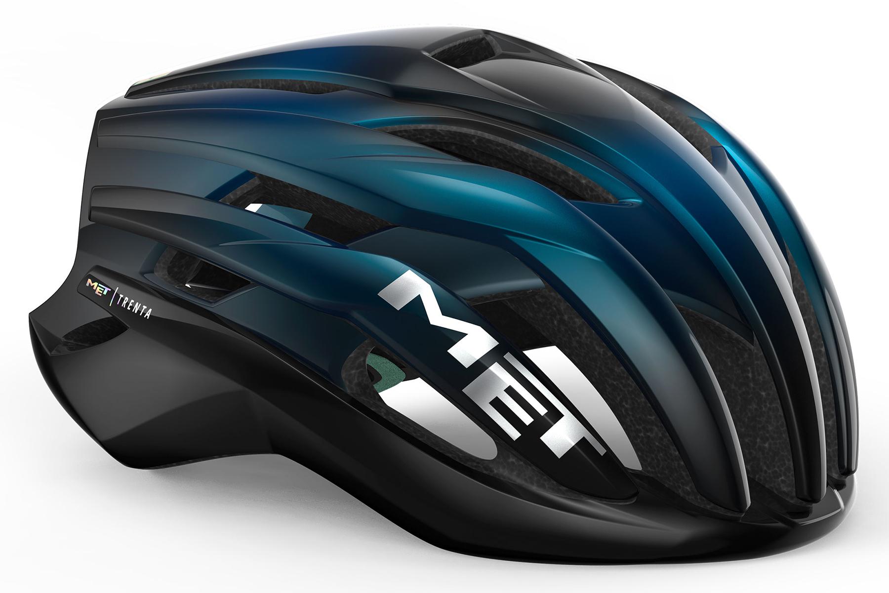 Met Trenta Road Helmet (mips)  Blue Metallic Glossy