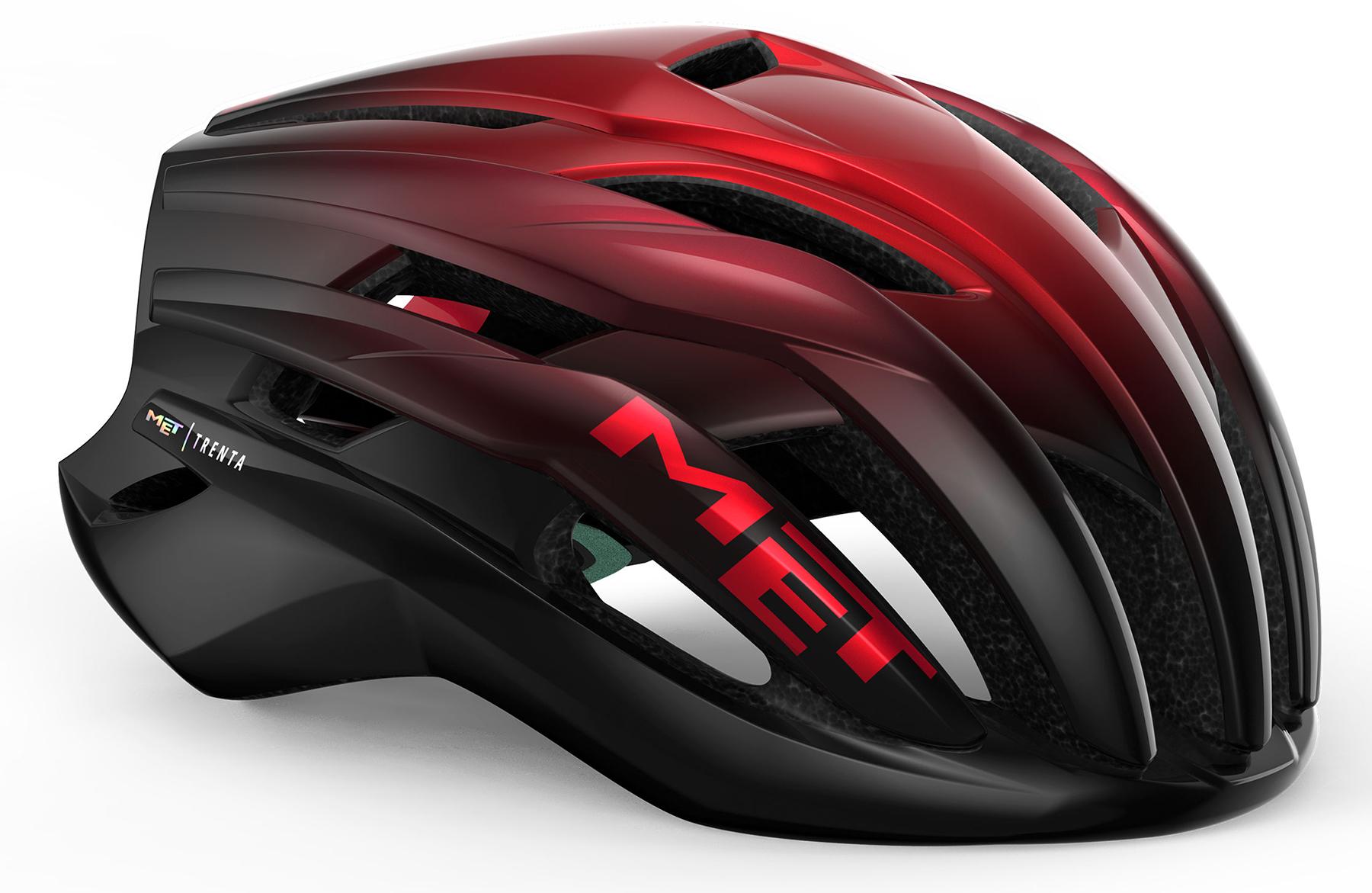 Met Trenta Road Helmet (mips)  Red Metallic Glossy
