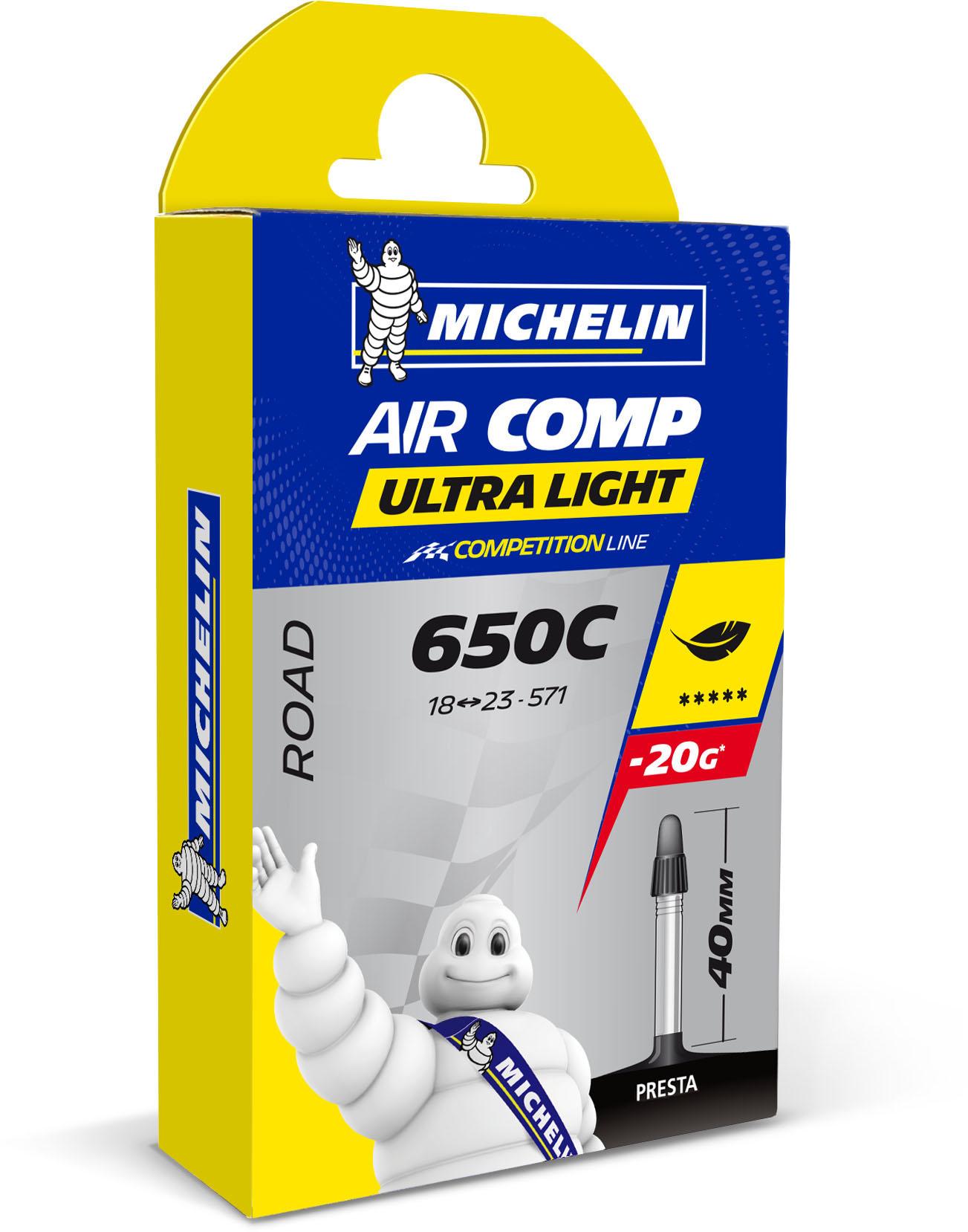 Michelin B1 Aircomp Ultralight Road Inner Tube  Black