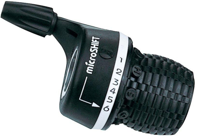 Microshift Ms25-6r Twist Type 6 Speed Gear Shifter  Black