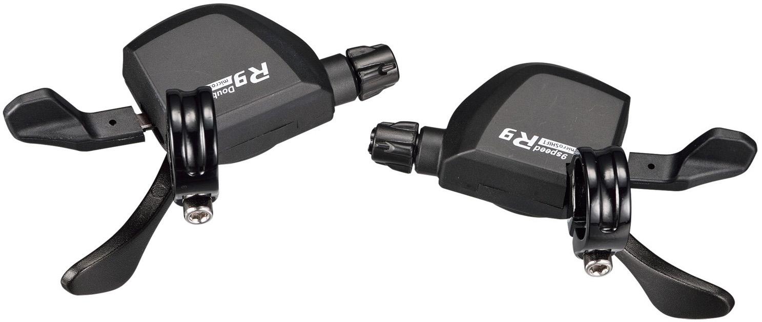 Microshift R9 R859 2x9 Speed Xpress Shifter Set  Black