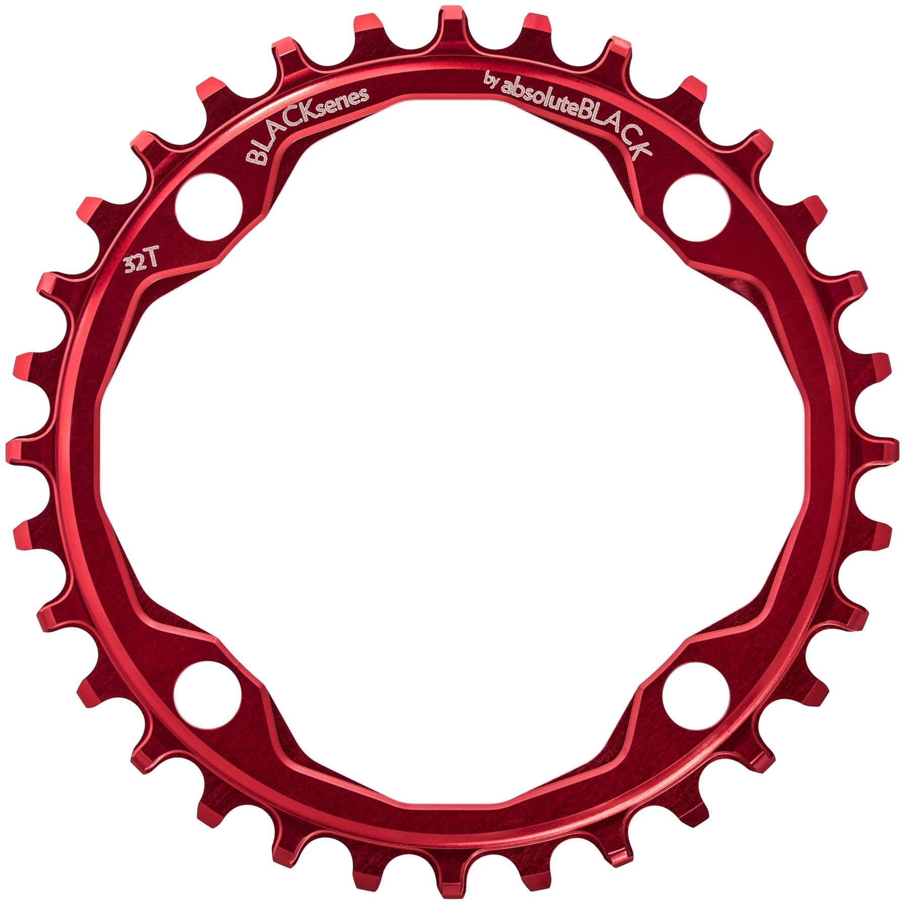 Black By Absoluteblack Narrow Wide Single Chainring  Red