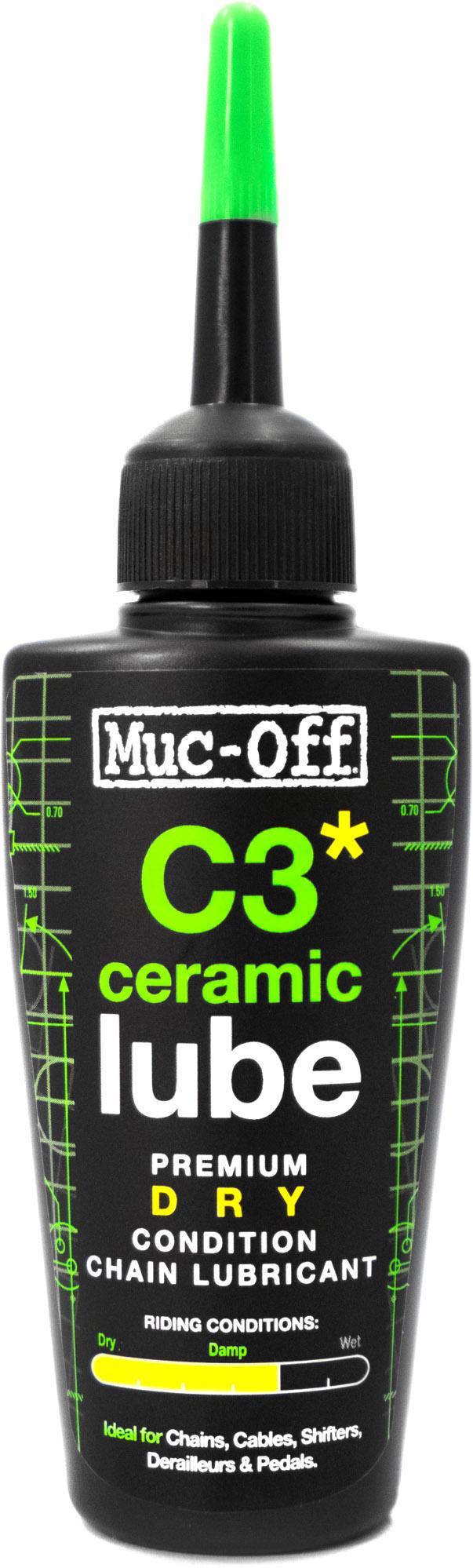 Muc-off C3 Dry Ceramic Chain Lube (50ml)  Transparent