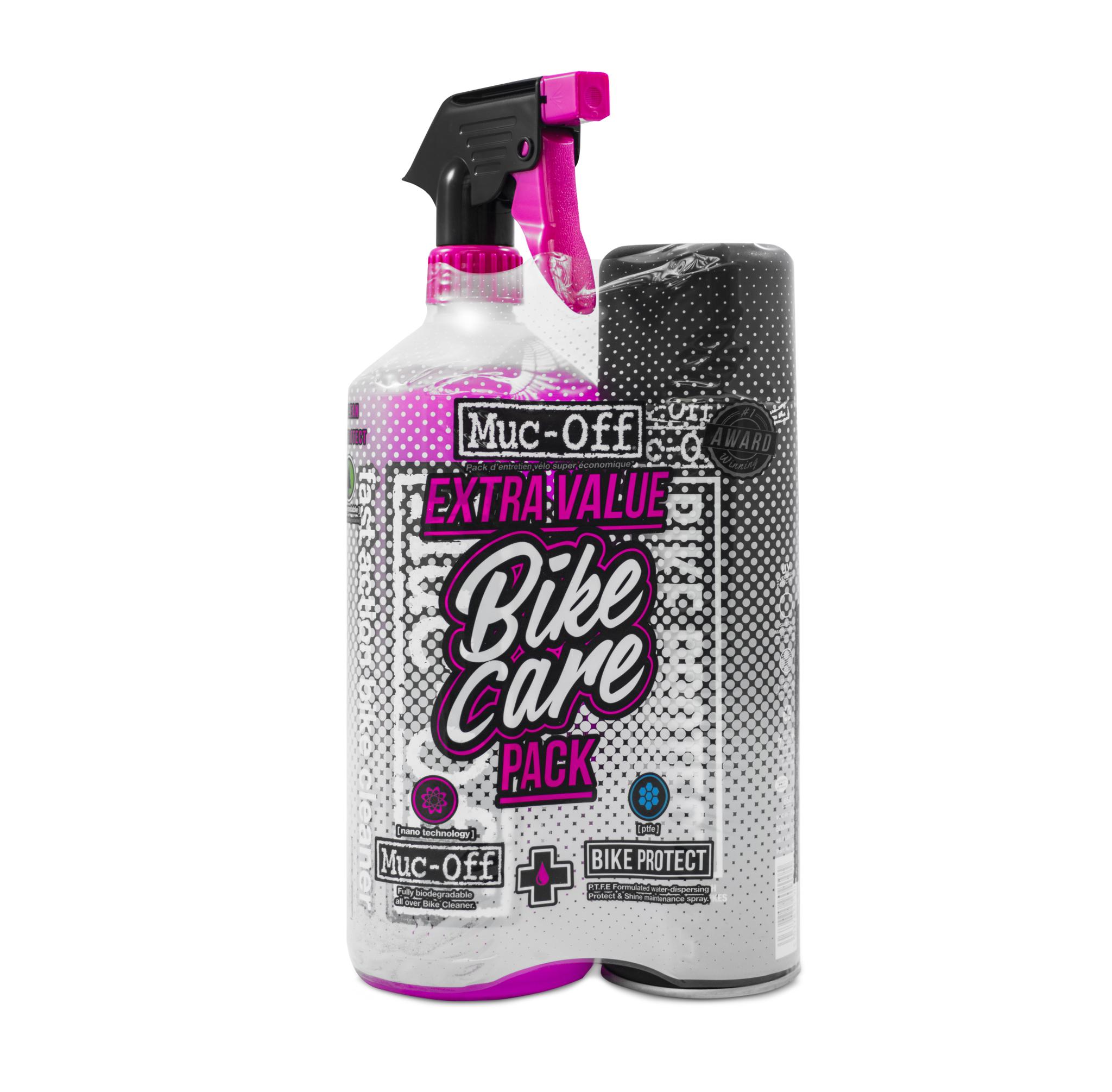 Muc-off Duo Pack Xtra Value Bike Care Pack  Pink/transparent