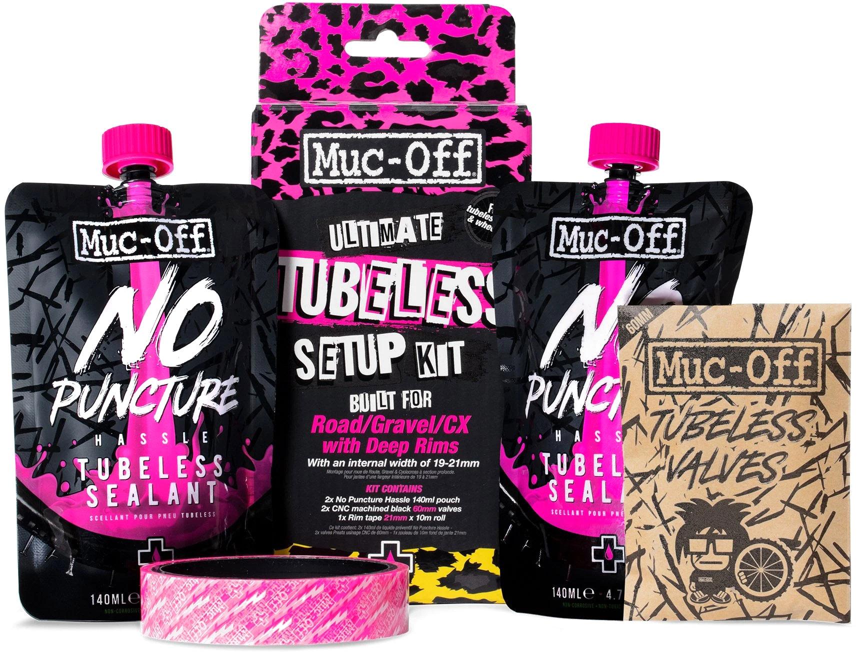 Muc-off Ultimate Tubeless Dh-plus Mtb Setup Kit  Black/pink