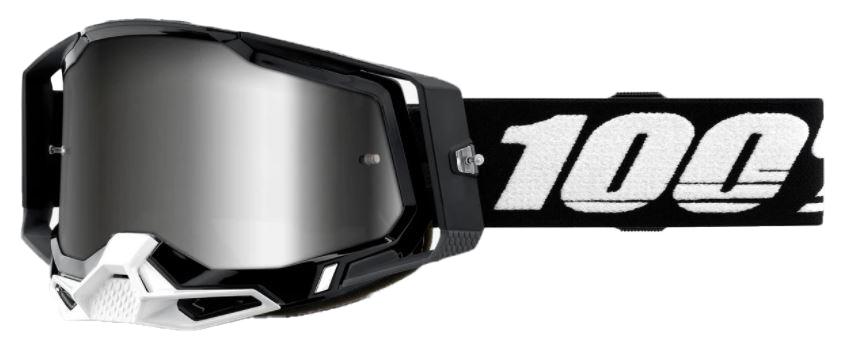 100% Racecraft 2 Goggles Mirror Lens  Black