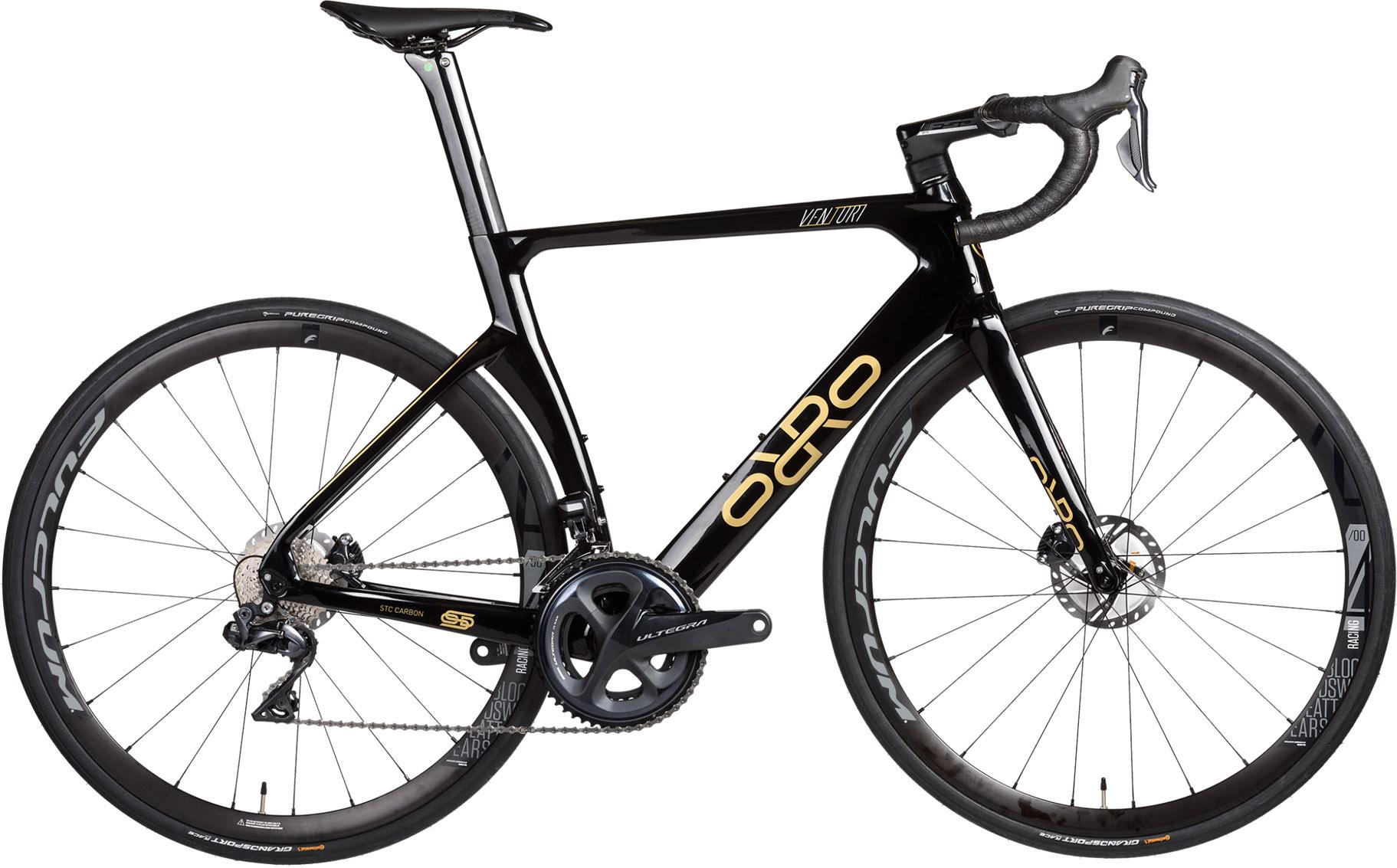 Orro Venturi Stc Ultegra R400db Road Bike 2023  Black/gold Gloss