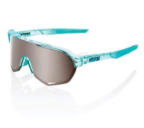 100% S2 Sunglasses Translucent Mint/hiper Silver Mirror Lens