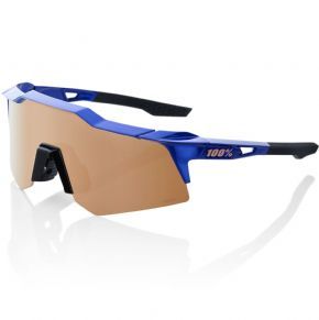 100% Speedcraft Xs Sunglasses Cobalt Blue/hiper Copper Mirror Lens