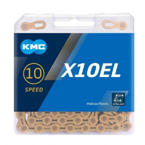Kmc X10el Ti-n Gold 114l 10 Speed Chain