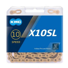 Kmc X10sl Ti-n Gold 114l 10 Speed Chain