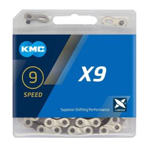 Kmc X9 Silver/ Grey 114l 9 Speed Chain