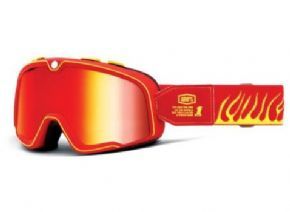 100% Barstow Goggles Death Spray/mirror Red Lens  2023