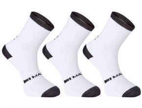 Madison Freewheel Coolmax Mid Sock Triple Pack White