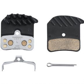 Shimano H03c Disc Pads And Spring Alloy/stainless Back With Cooling Fins