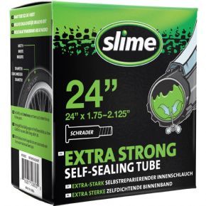 Slime Extra Strong Self-sealing Inner Tube 24 X 1.75-2.125 Schrader Valve