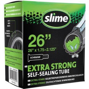 Slime Extra Strong Self-sealing Inner Tube 26 X 1.75-2.125 Presta Valve