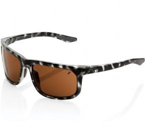 100% Hakan Sunglasses Matt Black Havana/bronze Lens