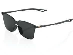 100% Legere Square Sunglasses Polished Black/smoke Lens