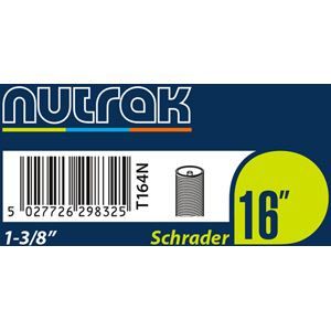 Nutrak 16 X 1 3/8th Inch Schrader Inner Tube Black