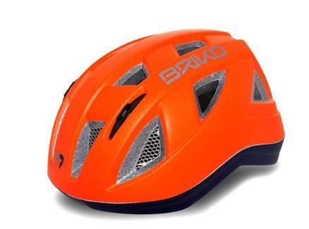 Briko Paint Kids Helmet Fluo Orange/ Blue  54-58 M