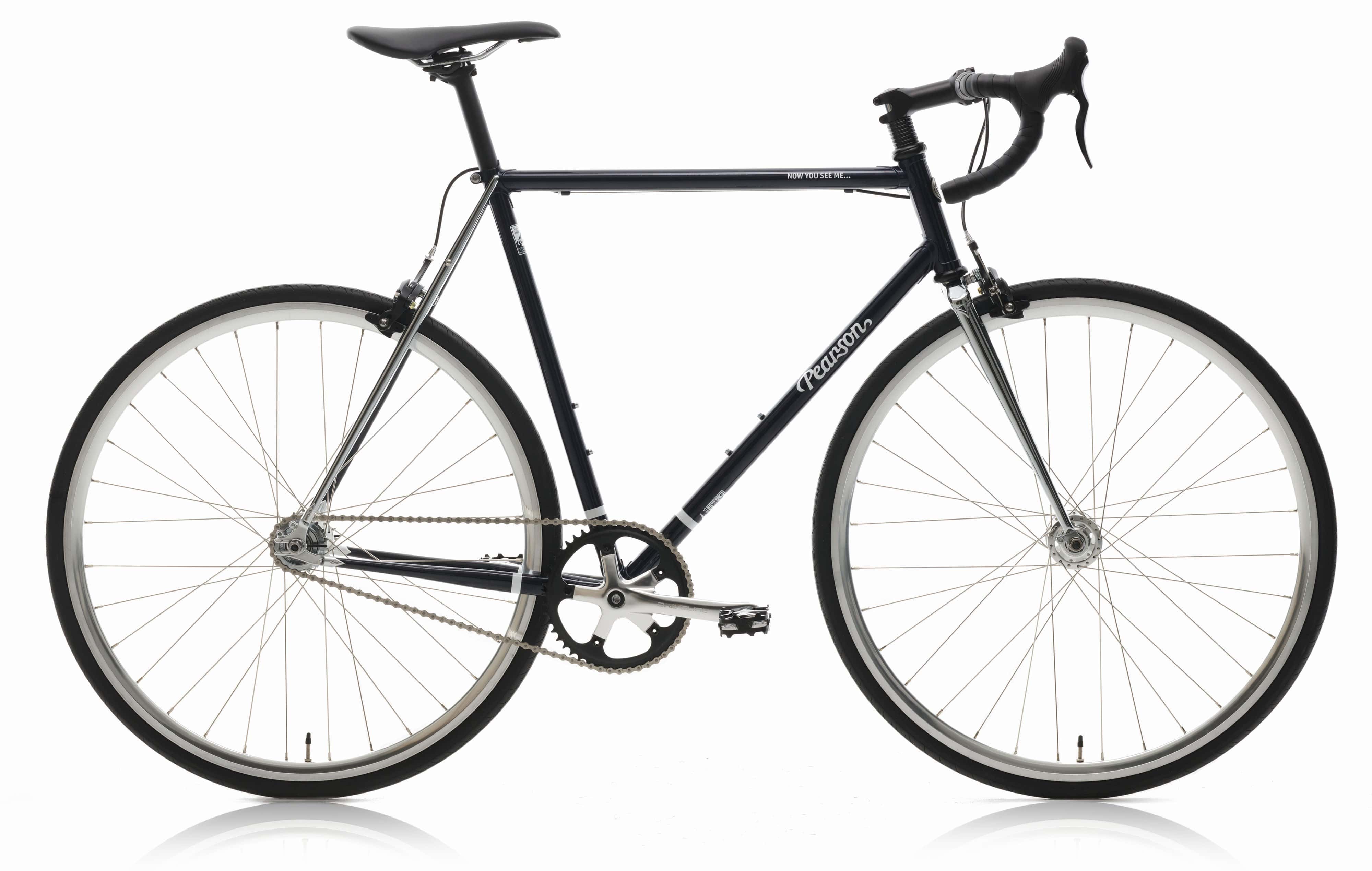 Pcs  Now You See Me - Steel Single Speed Bike  Continental Gator Hardshell 28mm / With Mudguards / Large