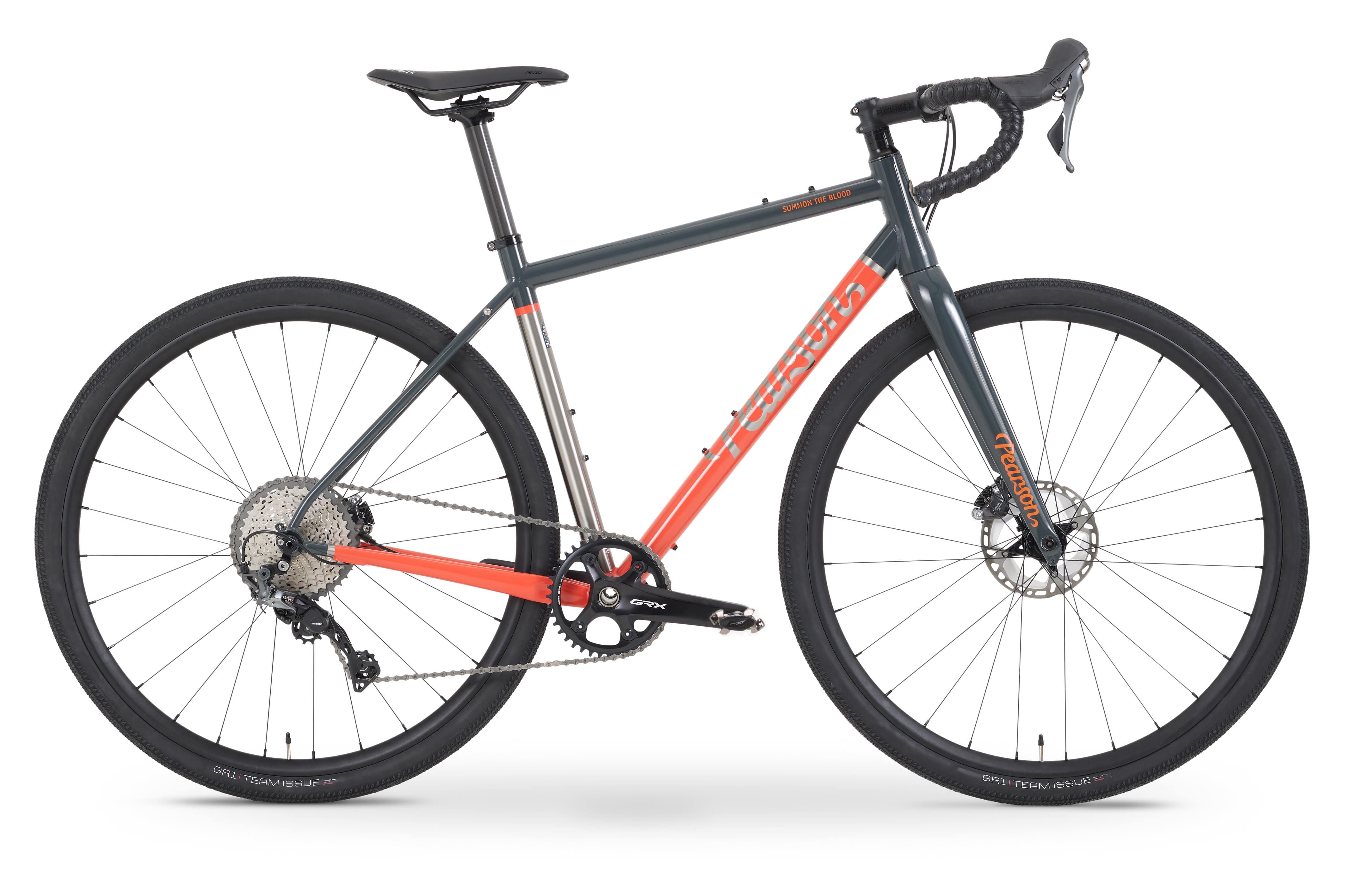 Pcs  Summon The Blood - Titanium Gravel Bike  Large / Orange / Grx800 MechanicalandDcr 25mm Deep Alloy Wheels