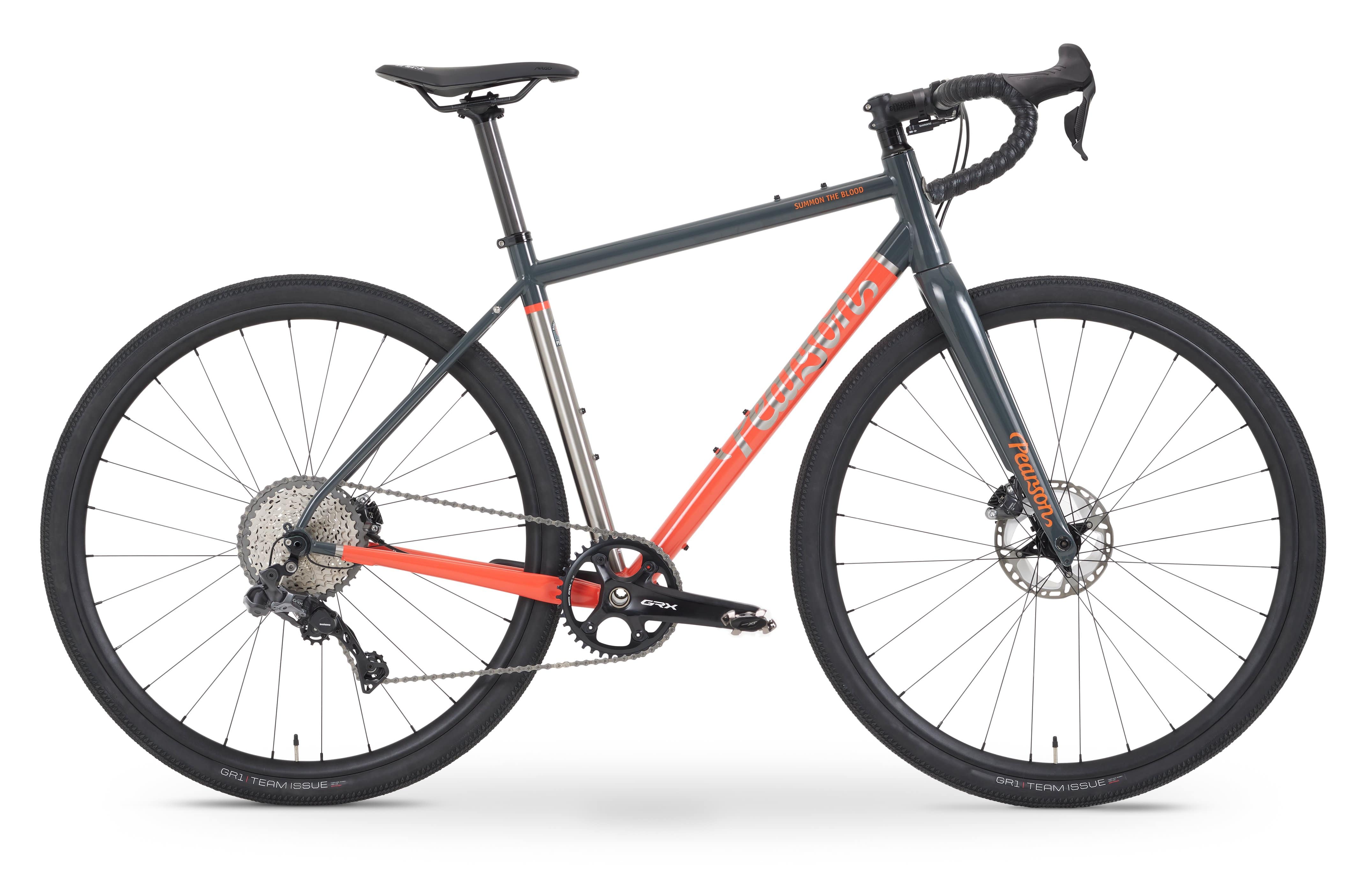 Pcs  Summon The Blood - Titanium Gravel Bike  Large / Orange / Grx815 ElectronicandDcr 25mm Deep Alloy Wheels
