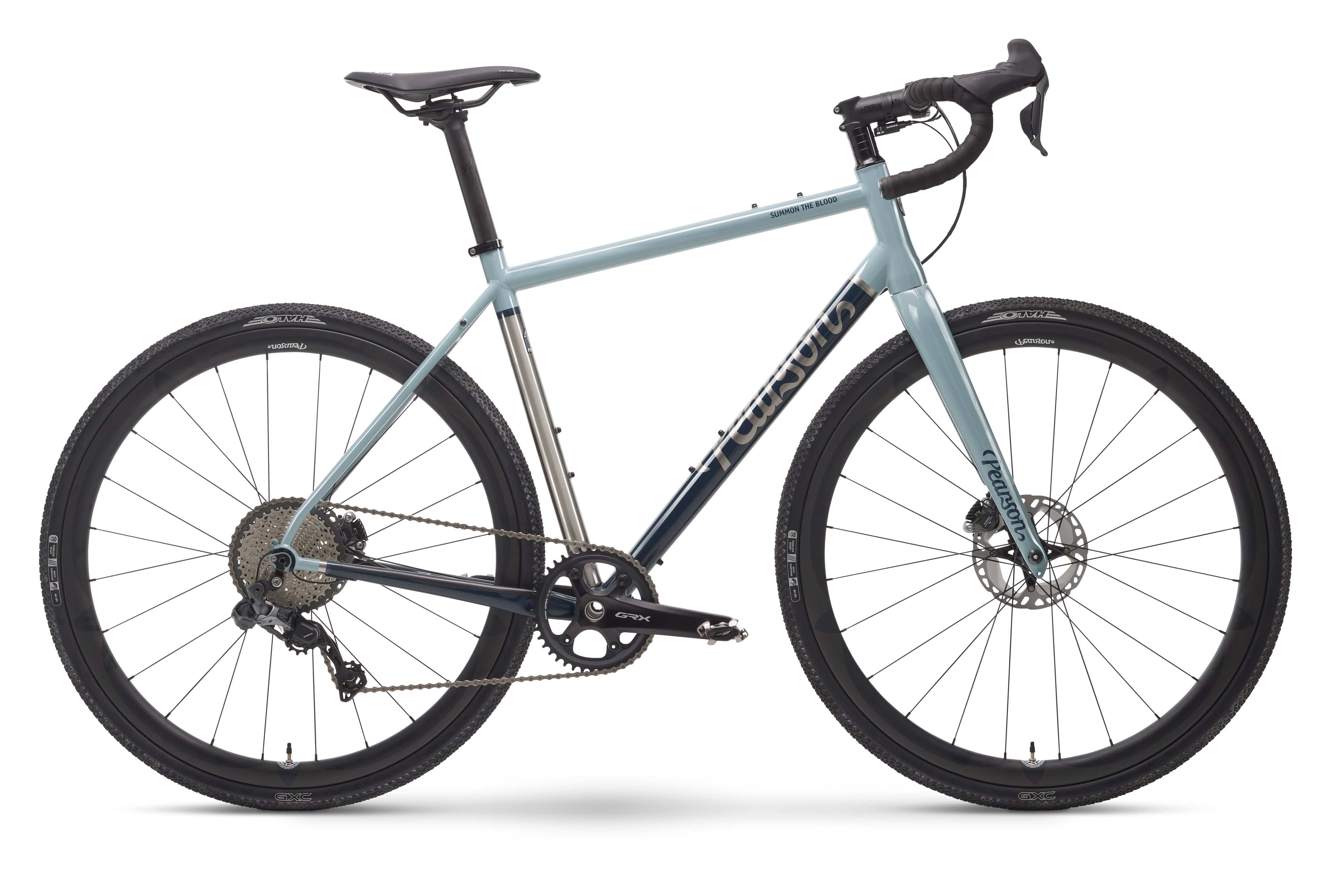 Pcs  Summon The Blood - Titanium Gravel Bike  Small / Blu-tack / Grx815 ElectronicandHoopdriver Bump And Grind Carbon Wheels