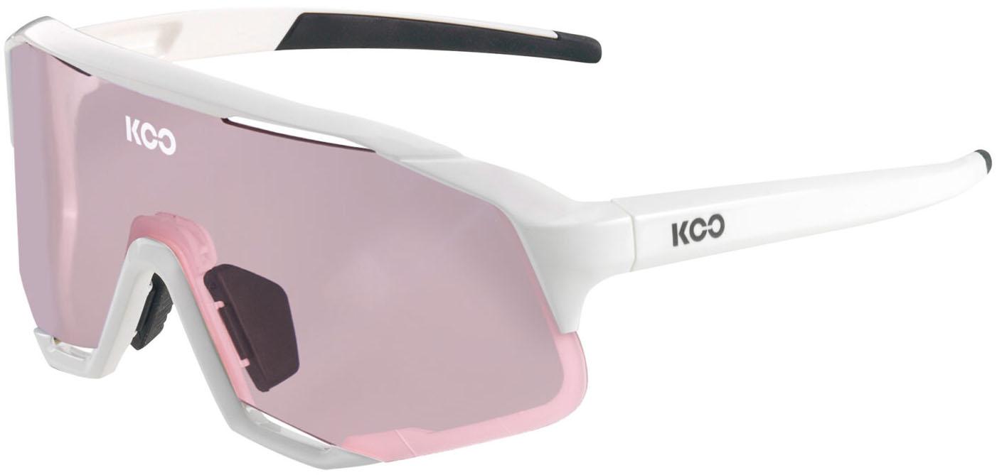 Koo  Demos White Sunglasses ( Photochromic Pink Lens) - White/photochromic