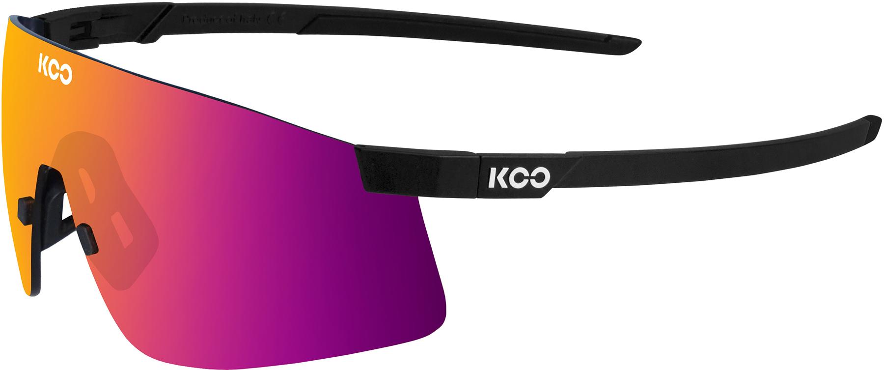 Koo Nova Black Matt Sunglasses (fuchsia Mirror Lens) - Black Matte/fuchsia