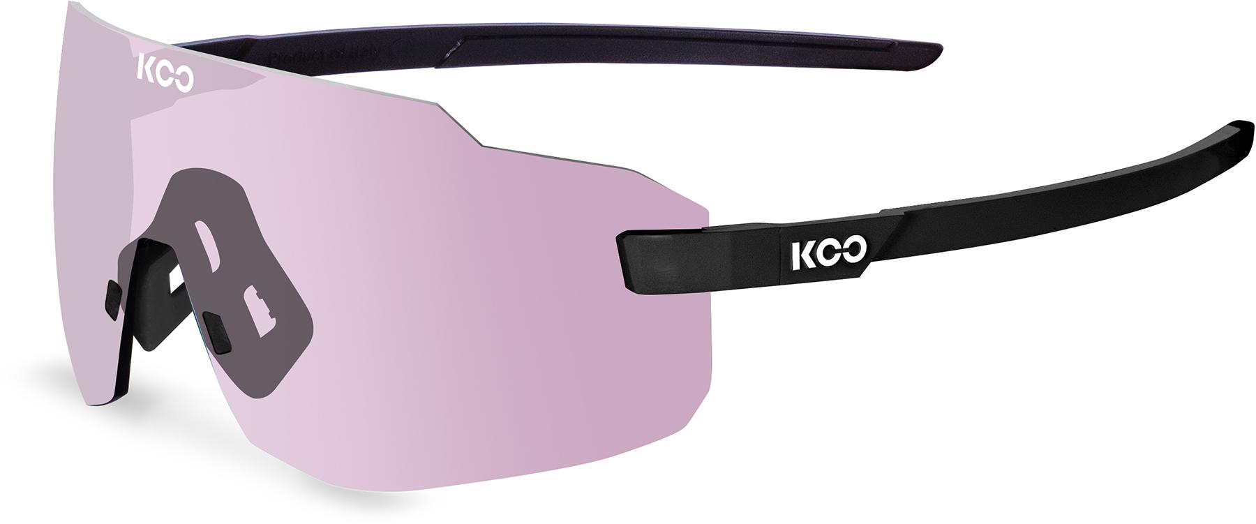 Koo Supernova Black Sunglasses (pink Photochromic Lens - Black Matte/photochromic