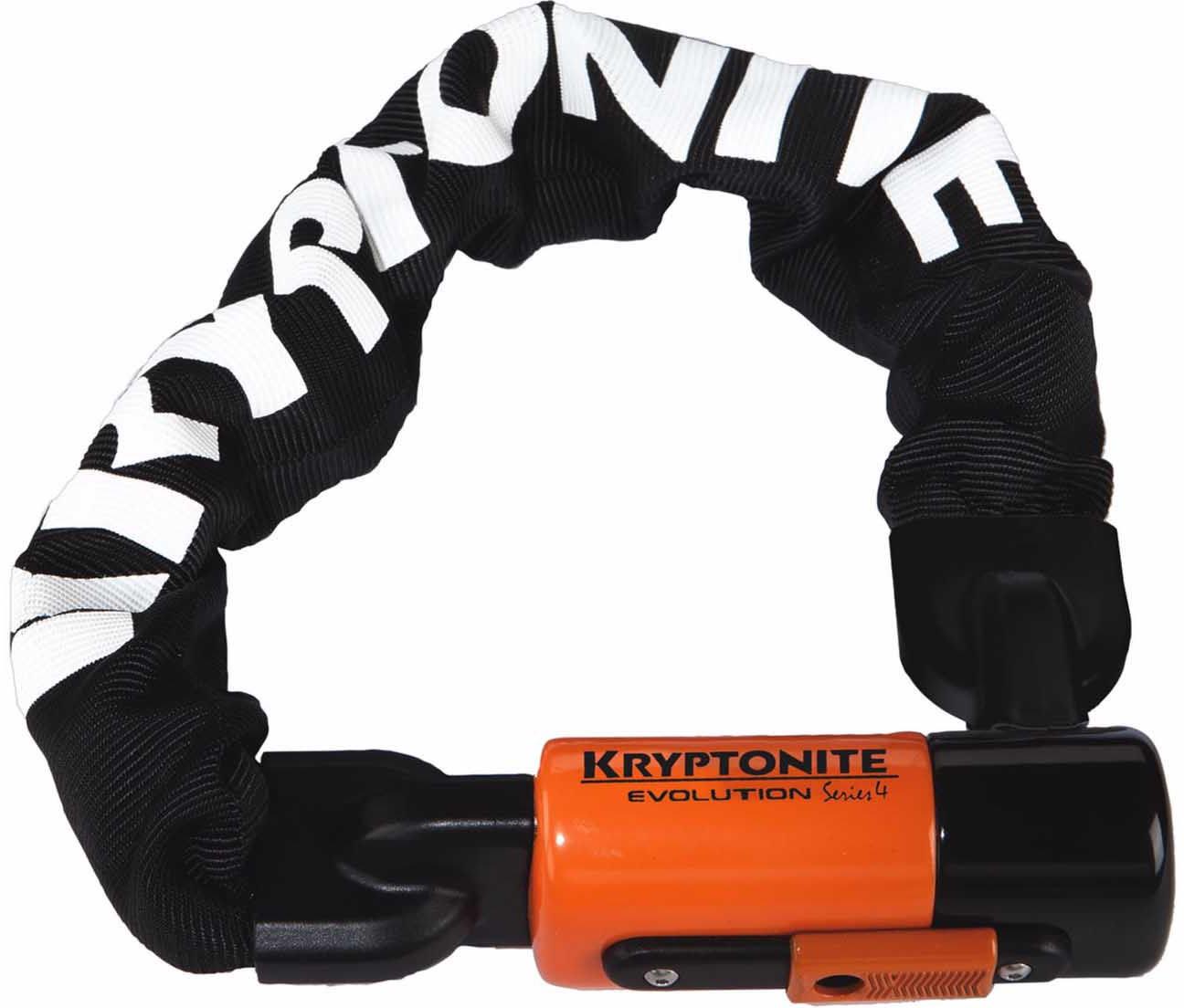 Kryptonite Evolution Series 4 1055 Chain Lock - Black/orange