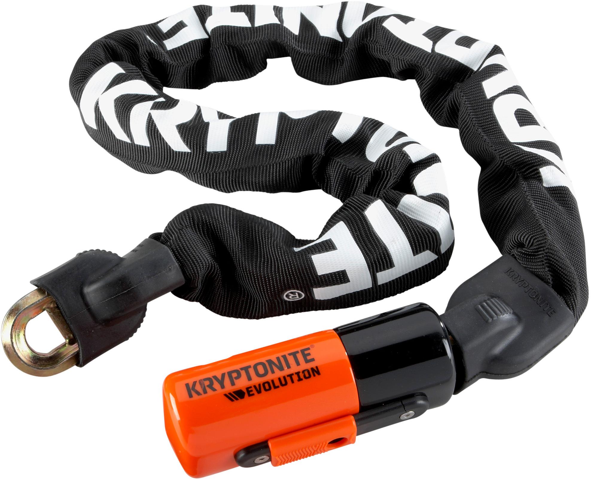Kryptonite Evolution Series 4 1090 Integrated Chain Lock - Black/orange