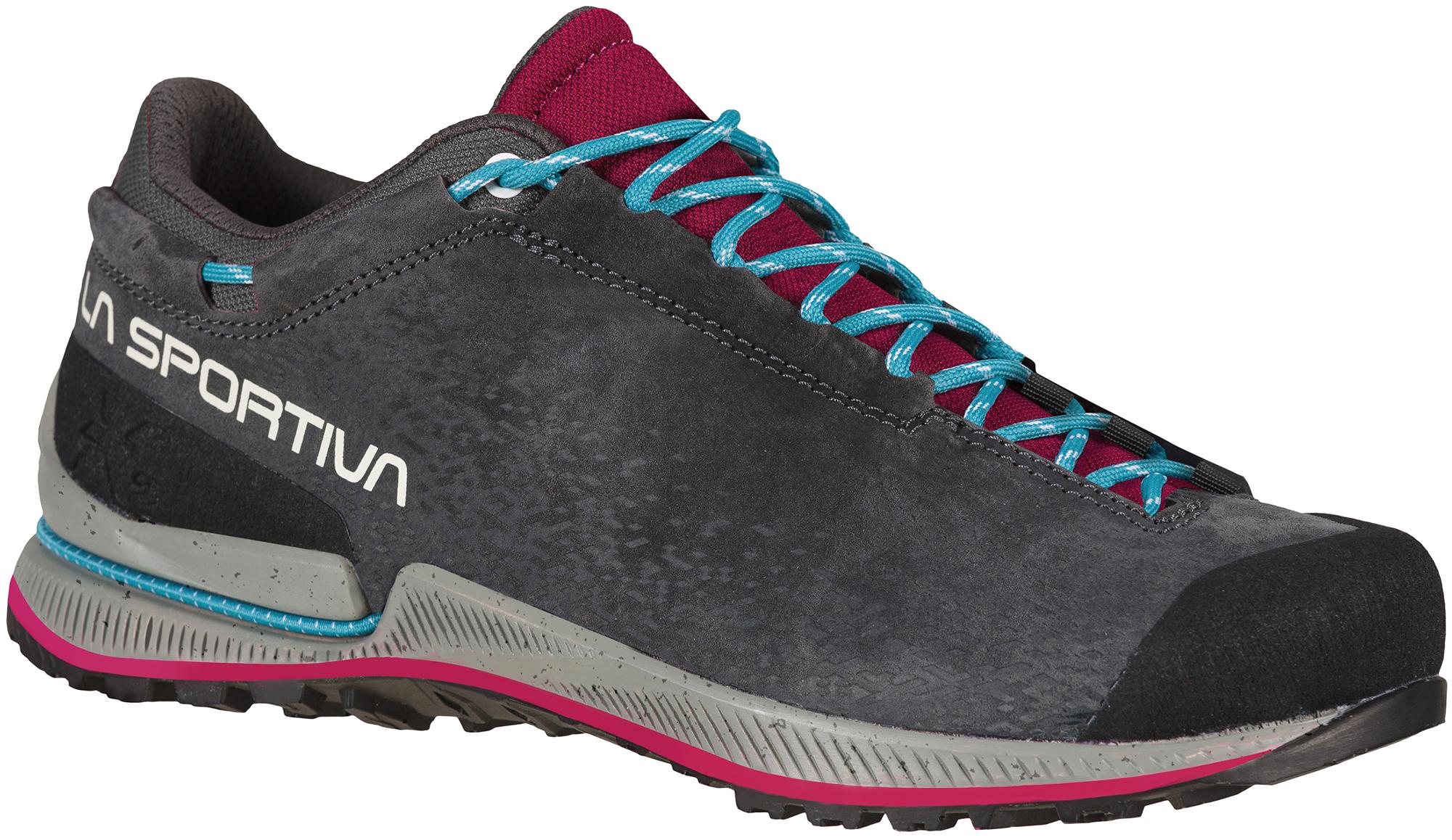 La Sportiva Womens Tx2 Evo Leather Approach Shoes - Carbon/red Plum