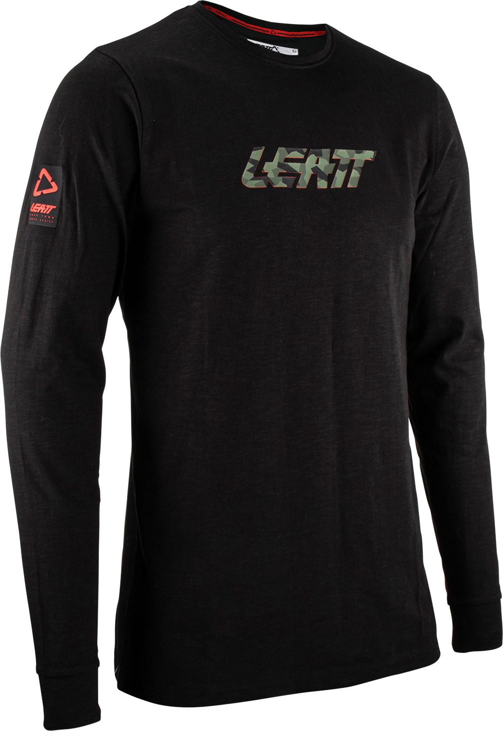Leatt Camo Long Sleeve T-shirt - Black/camo